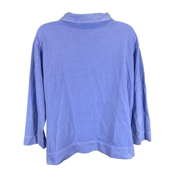 Vintage 90s Fresh Produce Lavender Purple Dyed Cropped Cardigan Size large - Picture 2 of 9